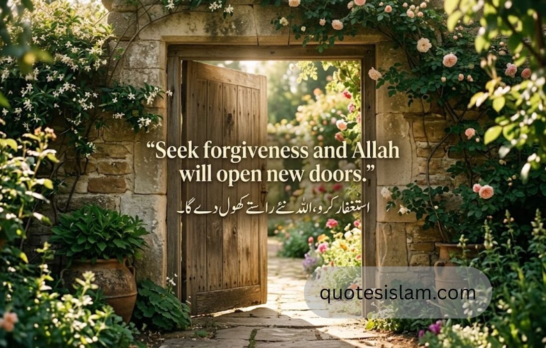 Seek forgiveness and Allah will open new doors