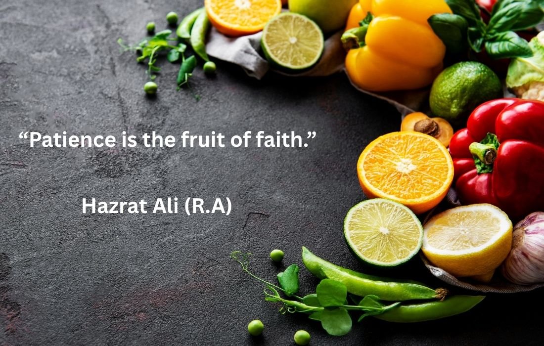 Patience is the fruit of faith