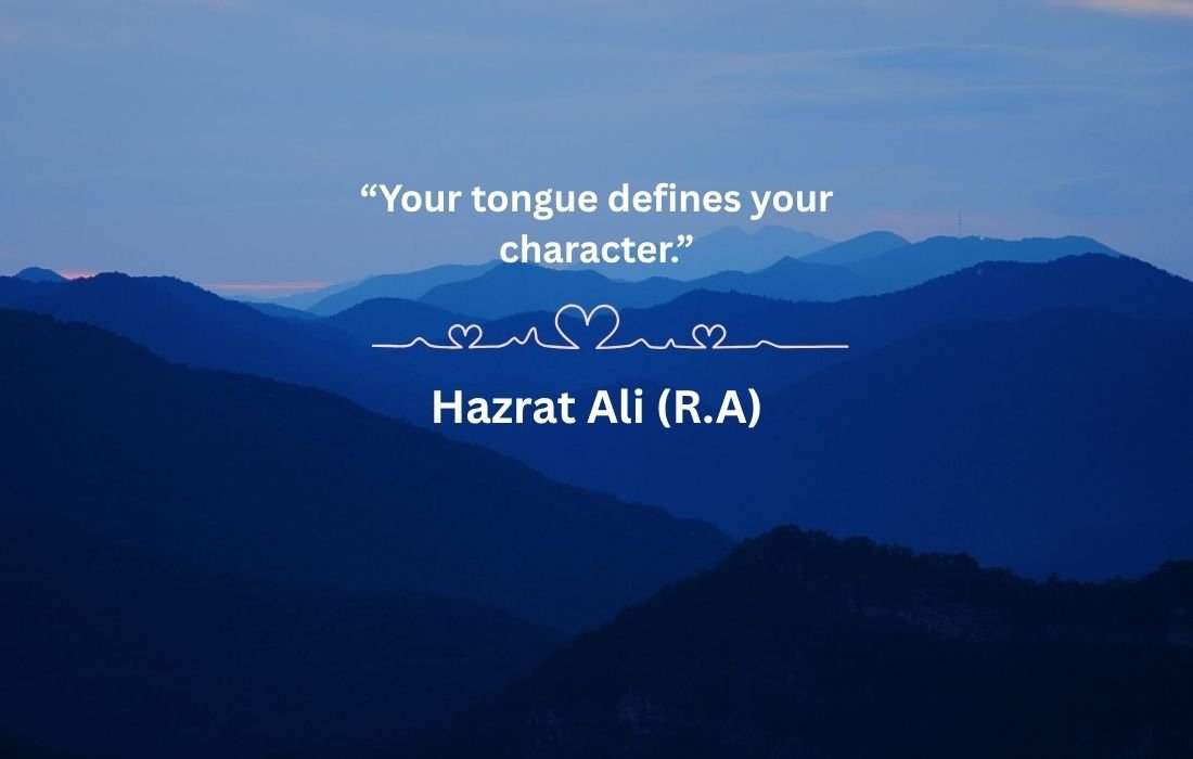 Your tongue defines your character
