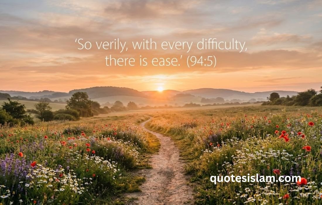 So verily, with every difficulty, there is ease.