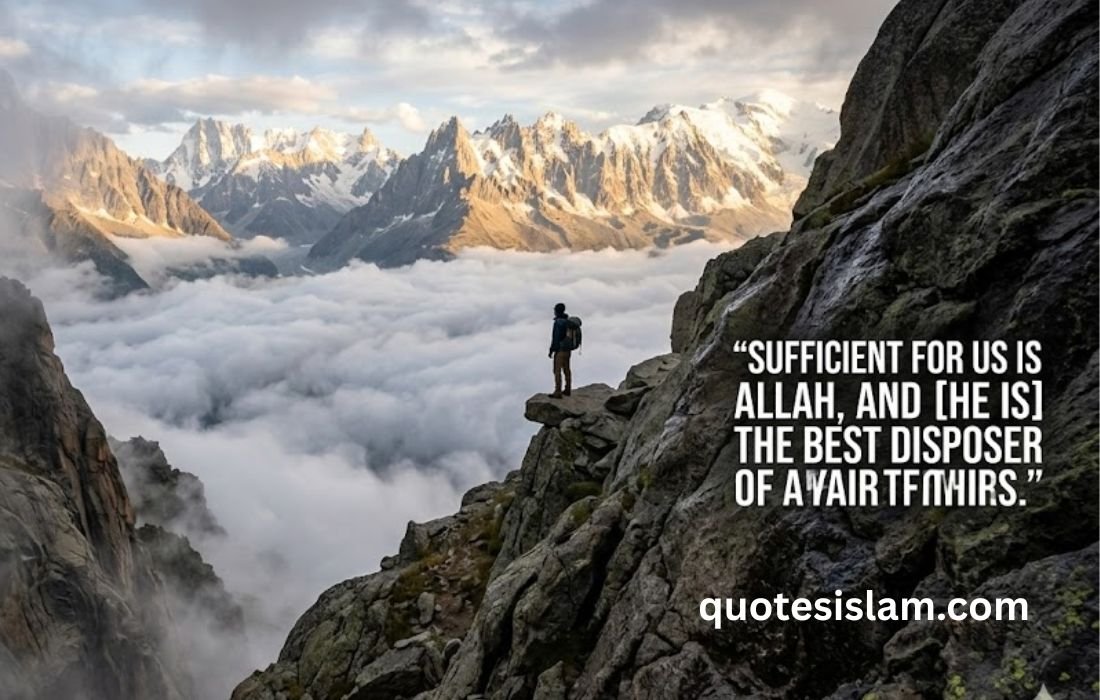 Sufficient for us is Allah, and [He is] the best Disposer of affairs.