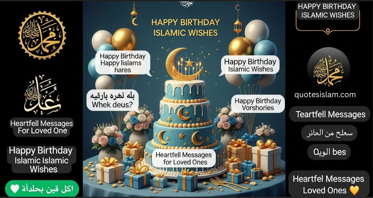 Classic Arabic Phrases for Islamic Birthday Wishes