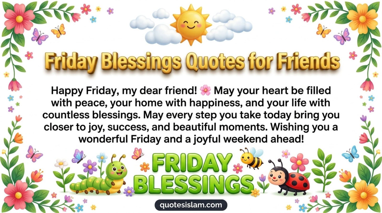 Friday Blessings Quotes for Friends