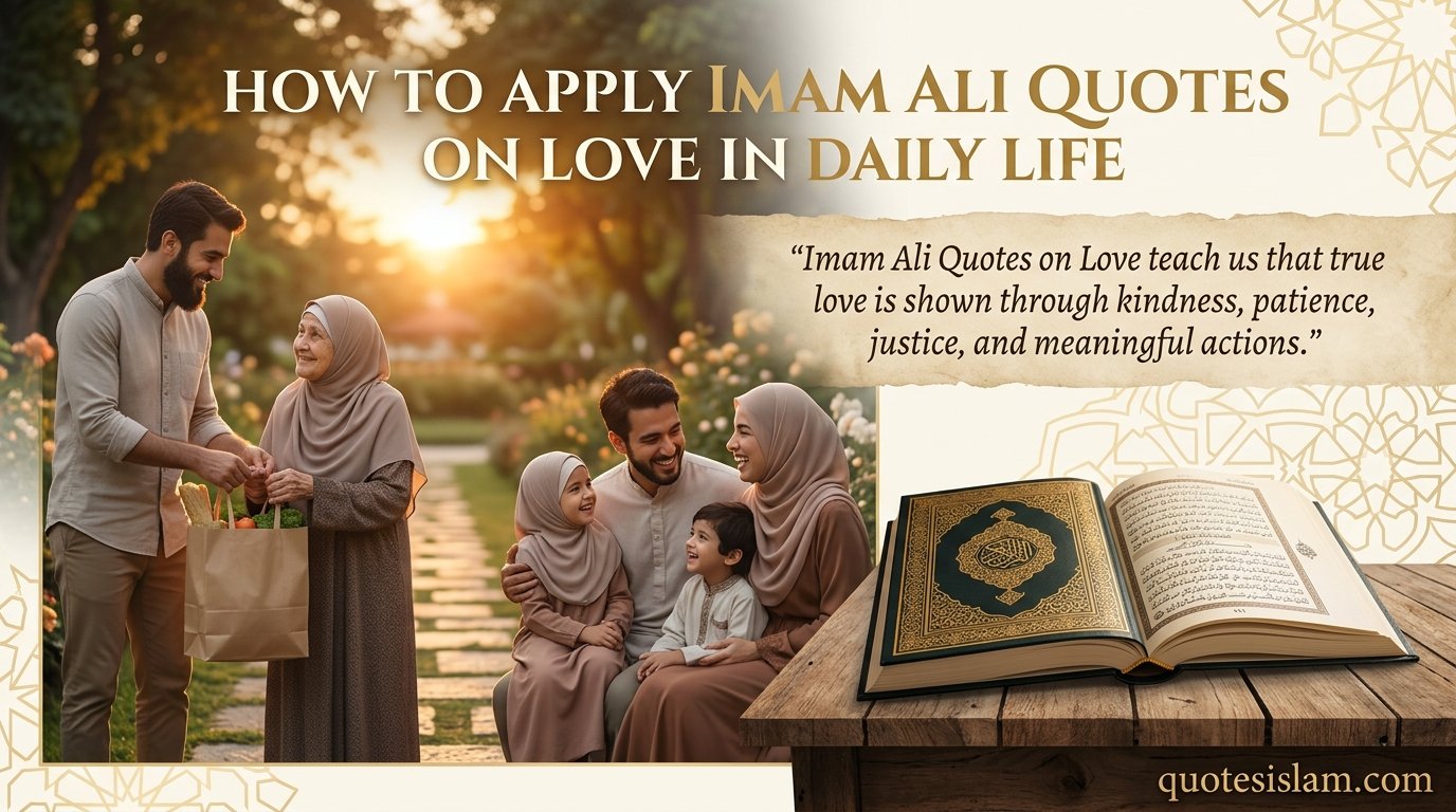 How to Apply Imam Ali Quotes on Love in Daily Life